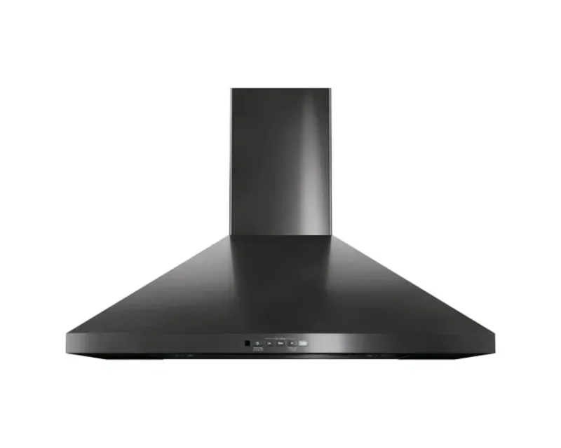GE - 30 Inch 350 CFM Wall Mount and Chimney Range Vent in Black Stainless - JVW5301BJTSC Black Stainless