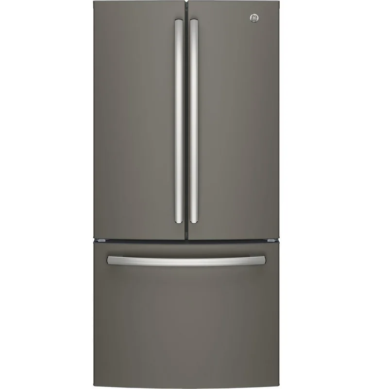 GE - 32.75 Inch 18.6 cu. ft French Door Refrigerator in Grey - GWE19JMLES Grey