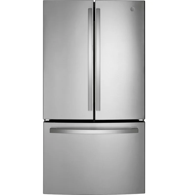 GE - 35.6 Inch 21.9 cu. ft French Door Refrigerator in Stainless - GWE22JYMFS STAINLESS STEEL