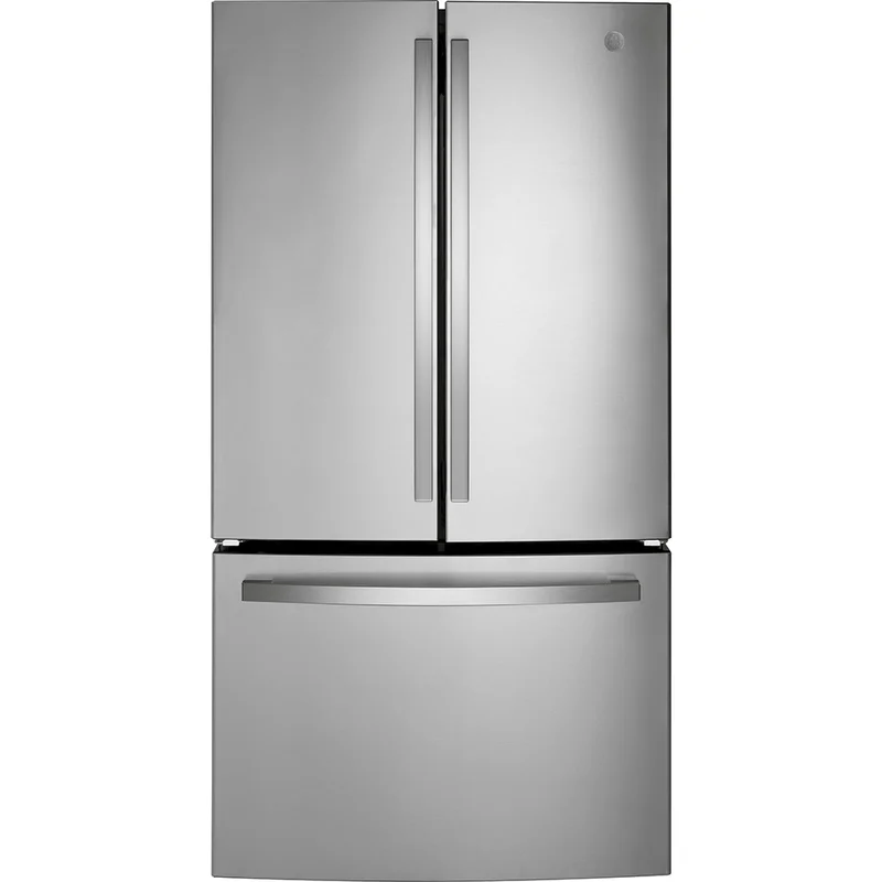GE - 35.62 Inch 27 cu. ft French Door Refrigerator in Stainless - GNE27JYMFS Stainless