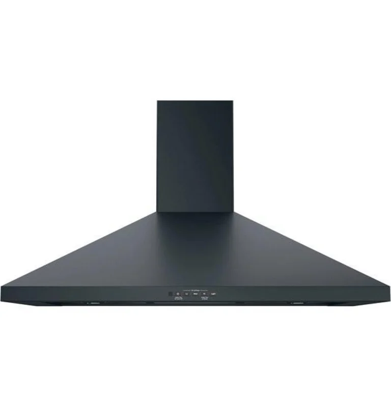 GE - 36 Inch 350 CFM Wall Mount and Chimney Range Vent in Black - JVW5361FJDSC Black