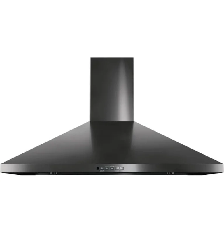 GE - 36 Inch 350 CFM Wall Mount and Chimney Range Vent in Black Stainless - JVW5361BJTSC Black Stainless