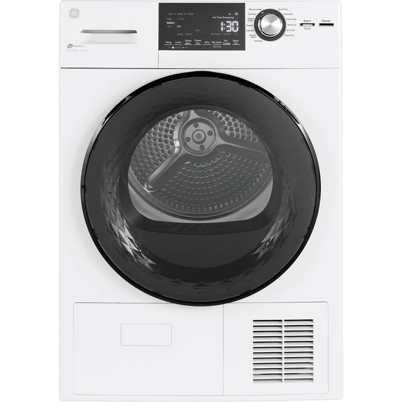 GE - 4.1 cu. Ft Electric Dryer in White - GFT14JSIMWW White