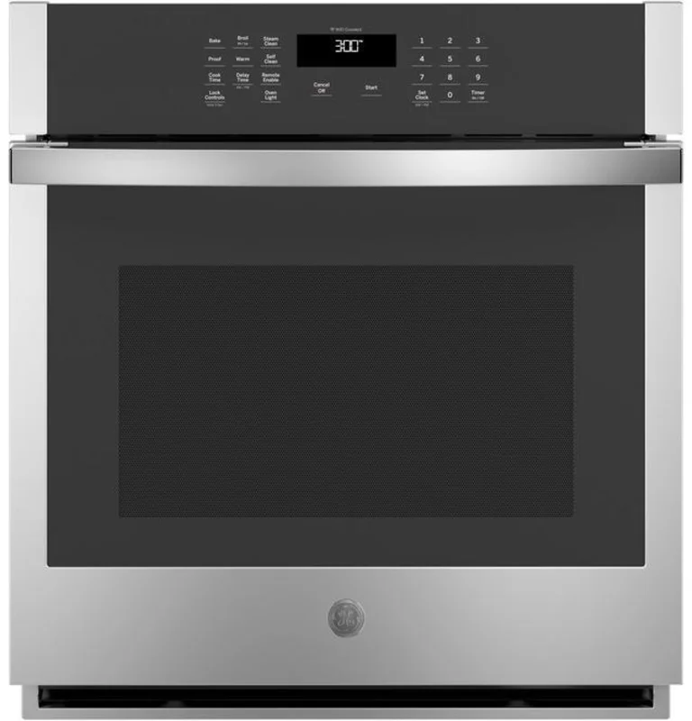 GE - 4.3 cu. ft Single Wall Oven in Stainless - JKS3000SNSS Stainless