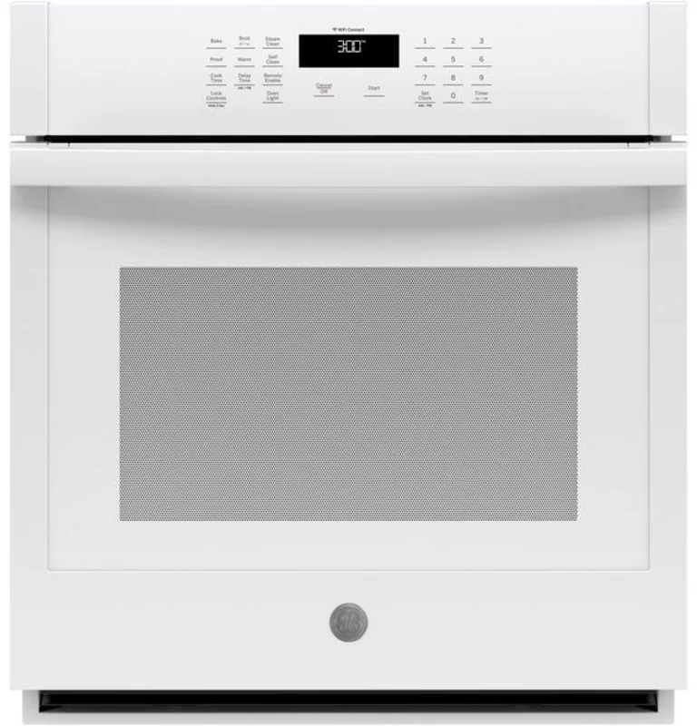 GE - 4.3 cu. ft Single Wall Oven in White - JKS3000DNWW White