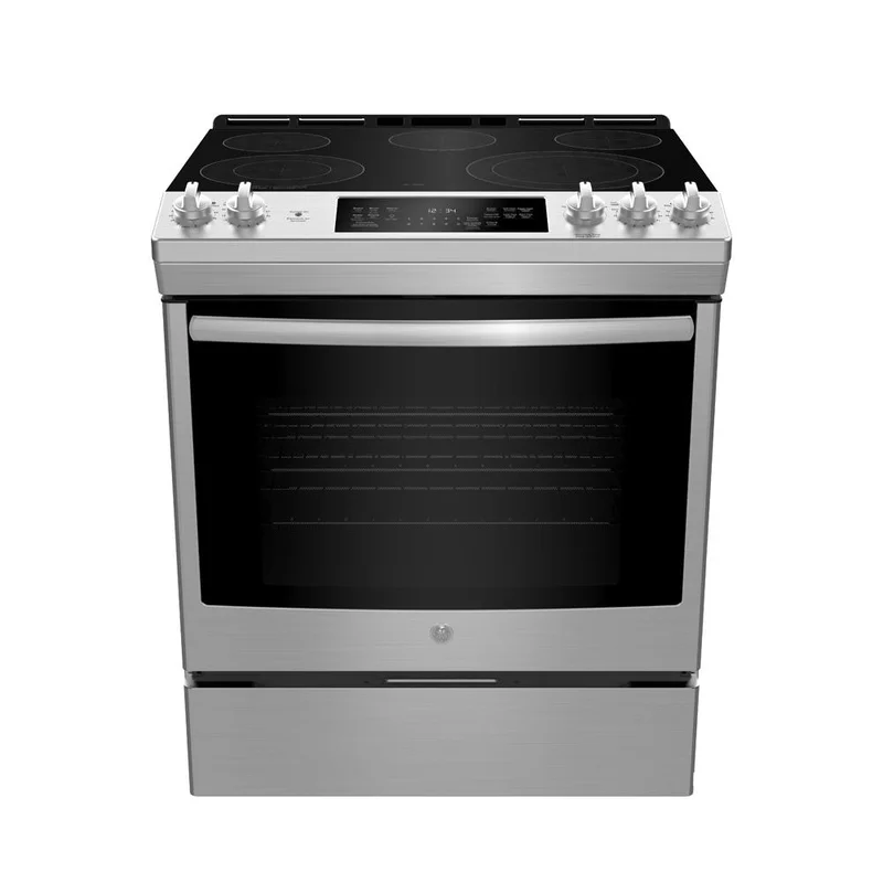 GE - 5.3 cu. ft Electric Range in Stainless - JCS840SMSS Stainless