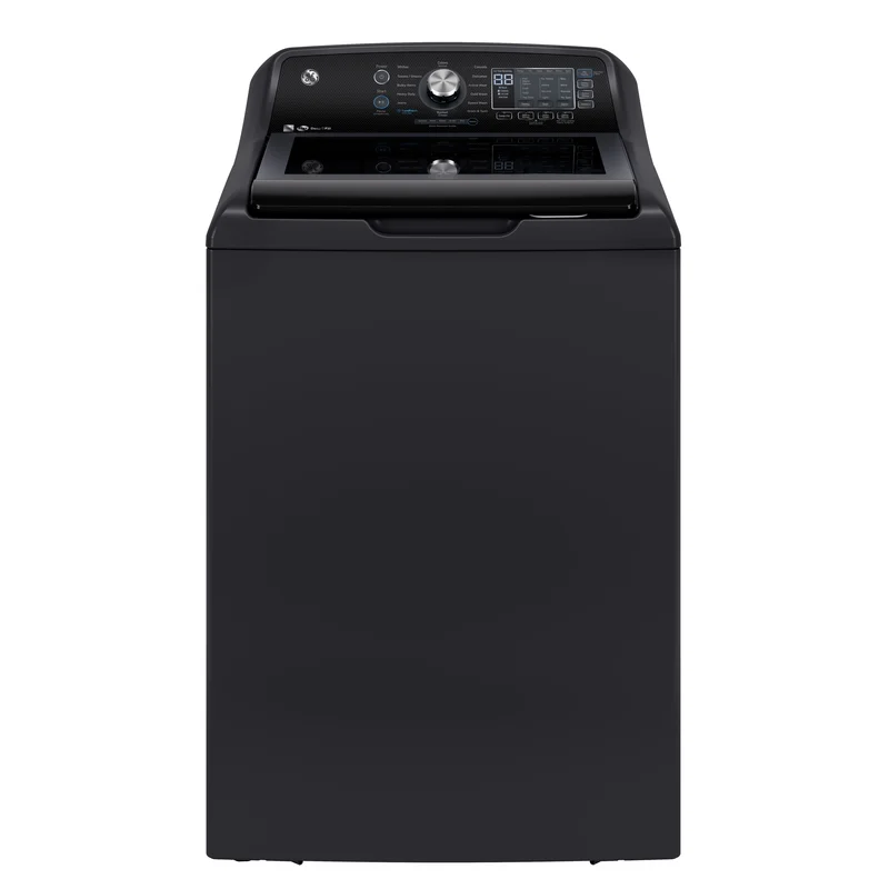 GE - 5.3 cu. Ft Top Load Washer in Grey - GTW690BMTDG Grey