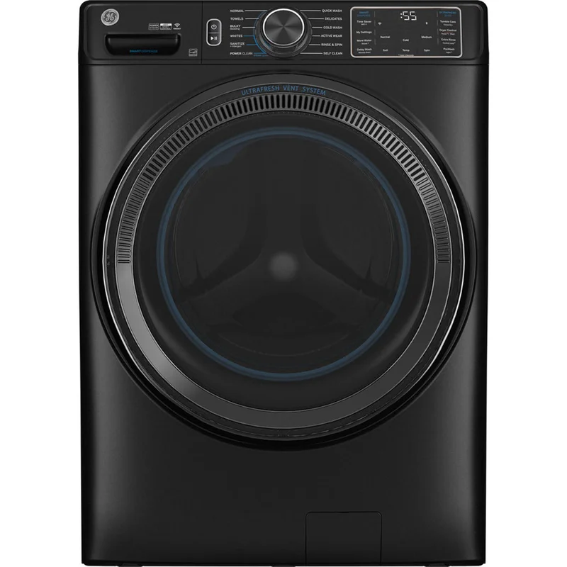 GE - 5.8 cu. Ft Front Load Washer in Graphite - GFW655SPVDS Graphite