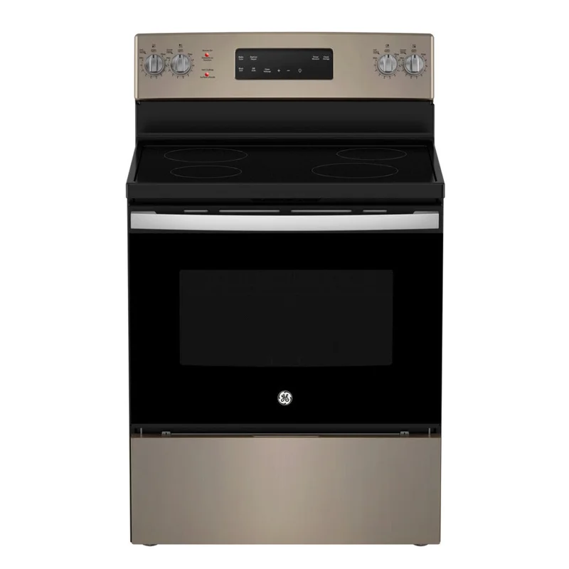 GE - 5 cu. ft Electric Range in Grey - JCB630ETES Grey