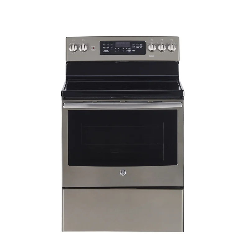GE - 5 cu. ft Electric Range in Grey - JCB840EKES Grey