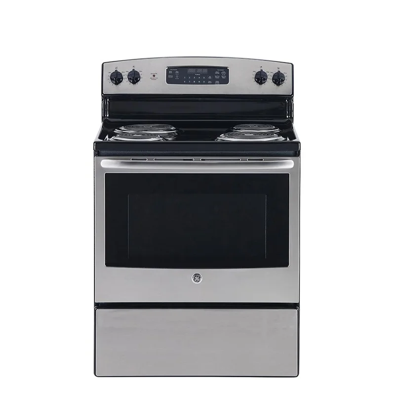 GE - 5 cu. ft Electric Range in Stainless - JCB530SMSS Stainless