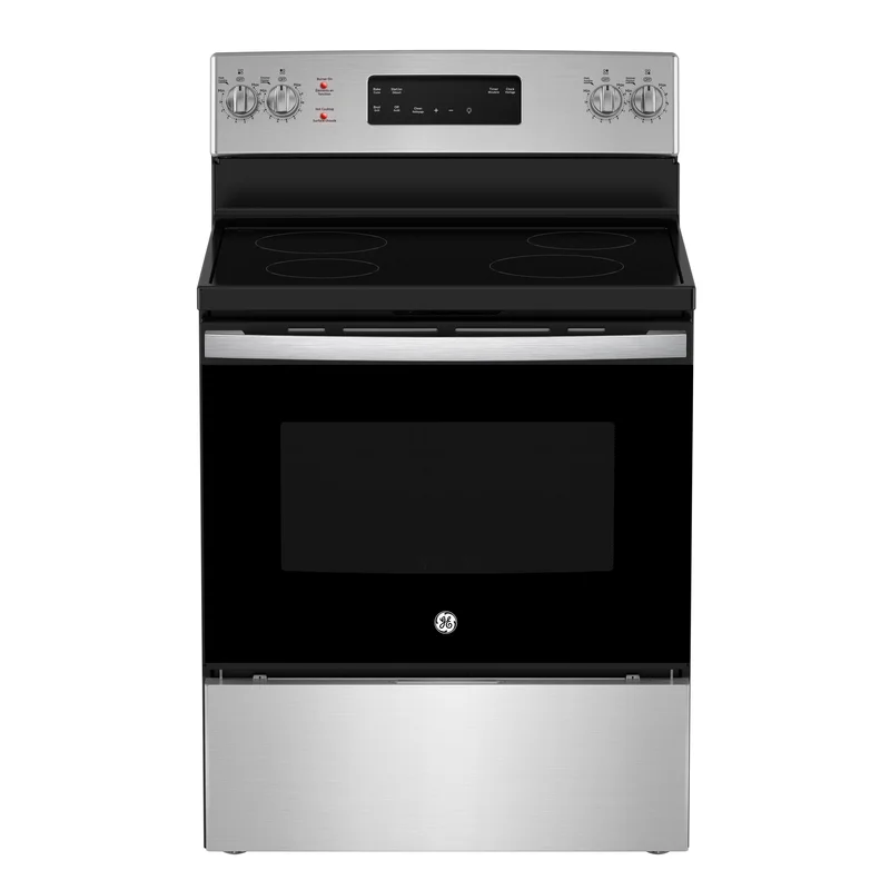 GE - 5 cu. ft Electric Range in Stainless - JCB630SVSS Stainless