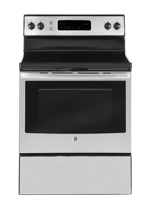 GE - 5 cu. ft Electric Range in Stainless - JCB635SKSS Stainless