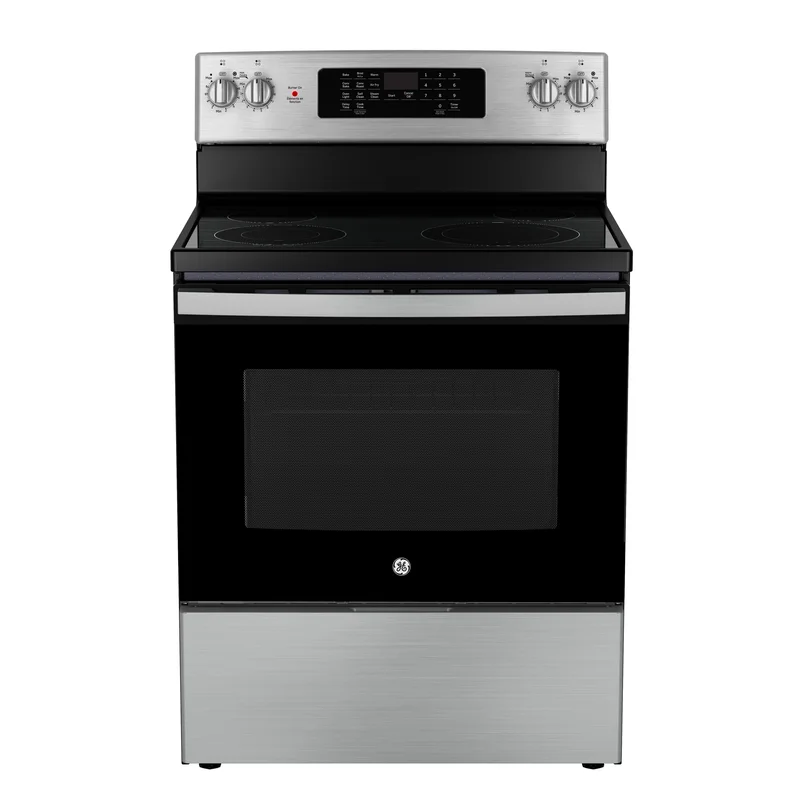 GE - 5 cu. ft Electric Range in Stainless - JCB830STSS Stainless