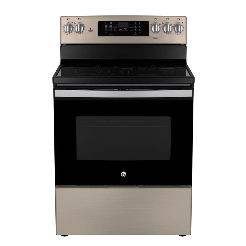 GE - 5 cu. ft Electric Range in Stainless - JCB840ETES Stainless
