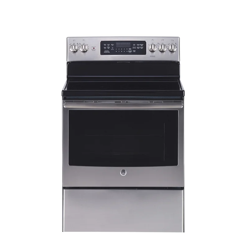 GE - 5 cu. ft Electric Range in Stainless - JCB840SKSS Stainless