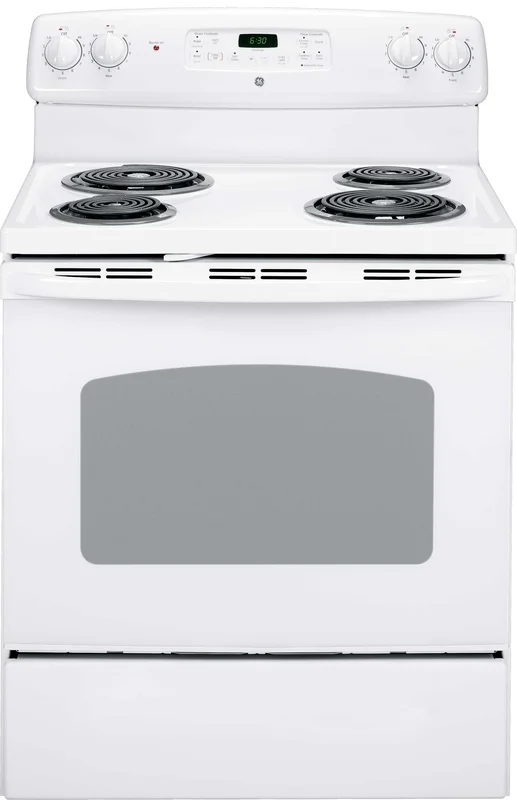 GE - 5 cu. ft Electric Range in Stainless - JCBP270DMWW Stainless