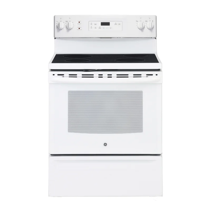 GE - 5 cu. ft Electric Range in White - JCB630DKWW White