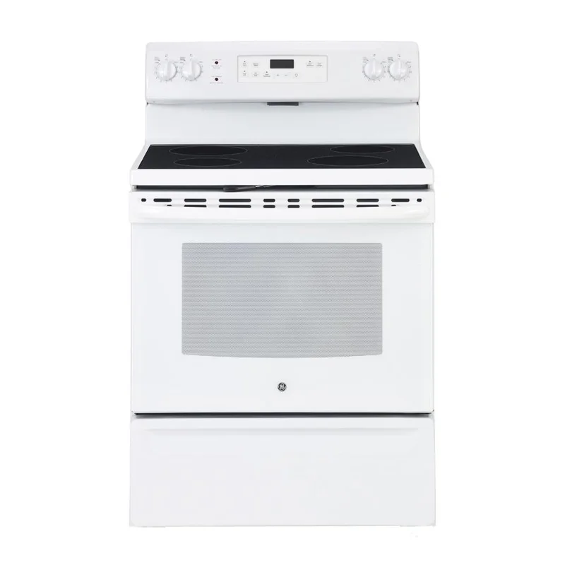 GE - 5 cu. ft Electric Range in White - JCB635DKWW White