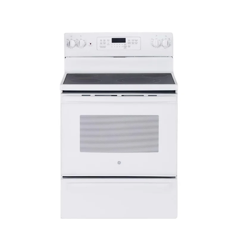 GE - 5 cu. ft Electric Range in White - JCB830DKWW WHITE