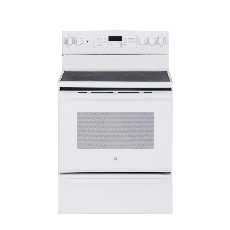 GE - 5 cu. ft Electric Range in White - JCB840DKWW White
