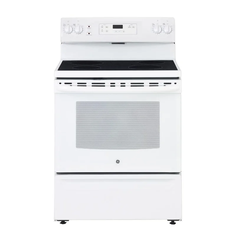 GE - 5 cu. ft Electric Range in White - JCBS630DKWW WHITE