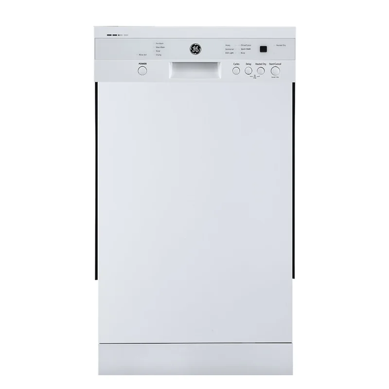 GE - 52 dBA Built In Dishwasher in White - GBF180SGMWW White