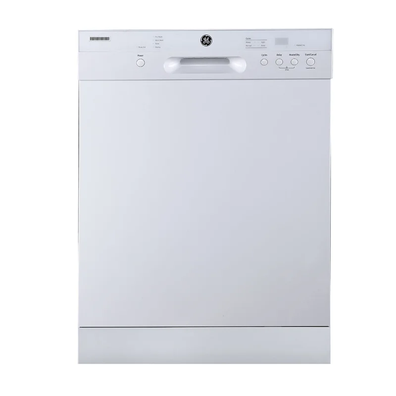 GE - 55 dBA Built In Dishwasher in White - GBF410SGPWW White