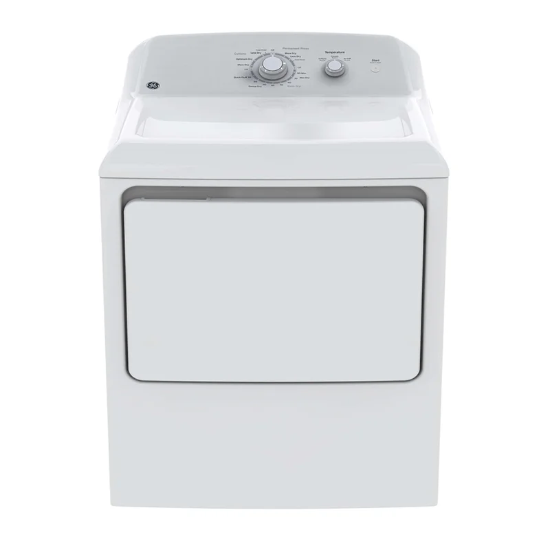 GE - 6.2 cu. Ft Vented Electric Dryer in White - GTD32EBMPWW White