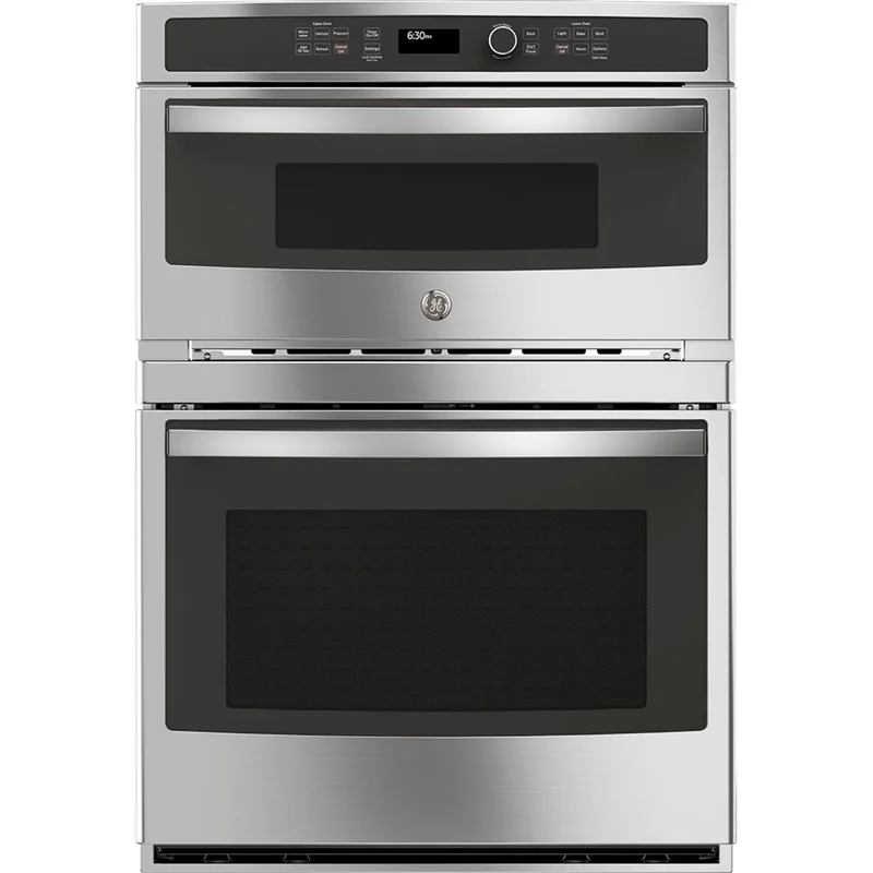 GE - 6.7 cu. ft Combination Wall Oven in Stainless - JT3800SHSS Stainless