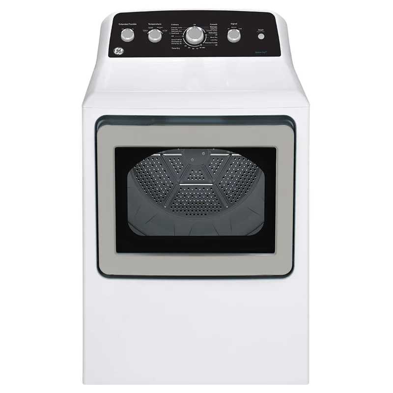 GE - 7.2 cu. Ft Vented Gas Dryer in White - GTD49GBMRWS White