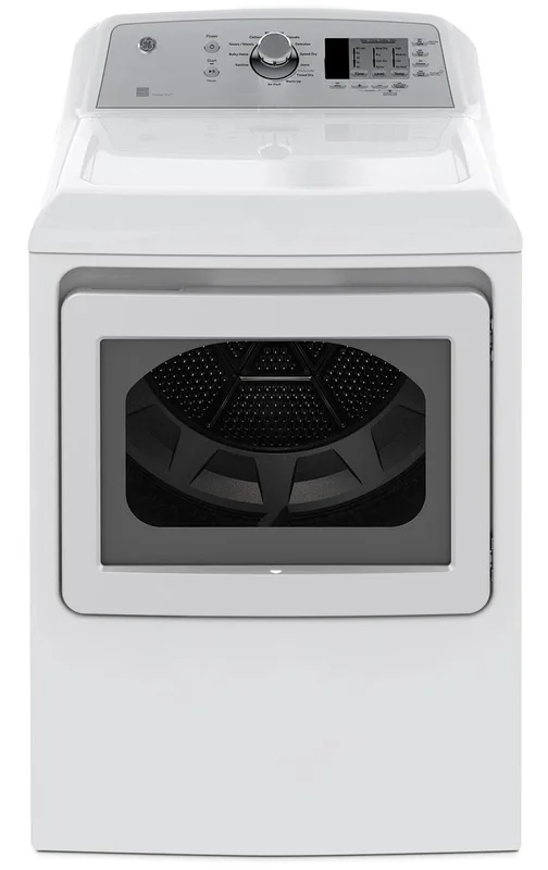 GE - 7.4 cu. Ft Electric Dryer in White - GTD65EBMKWS White