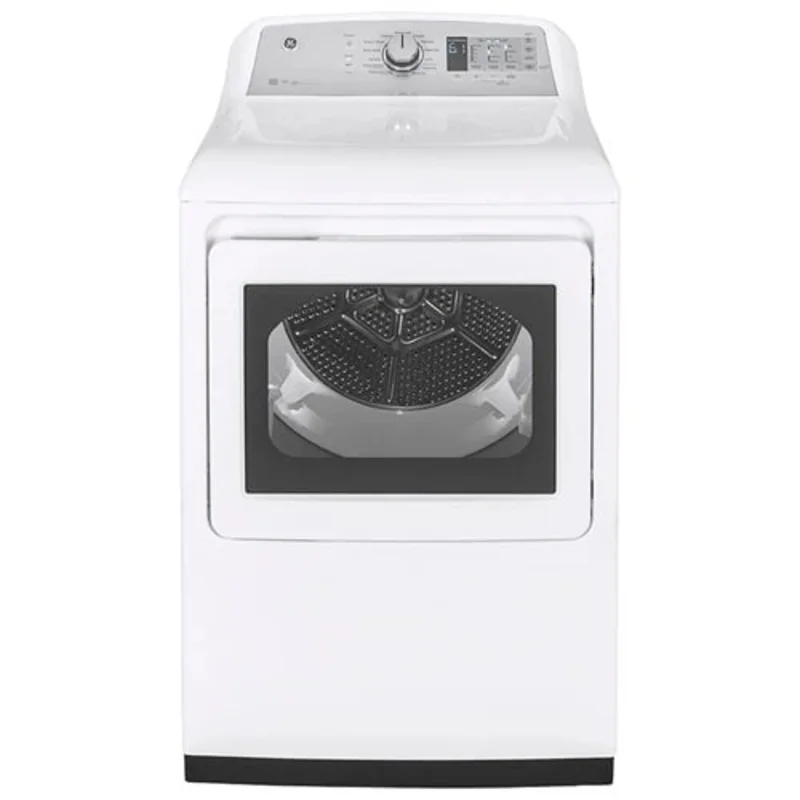GE - 7.4 cu. Ft Electric Dryer in White - GTD75ECMLWS White