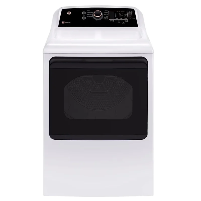 GE - 7.4 cu. Ft Front Load Dryer in White - GTD69EBPYWR White