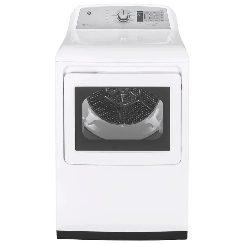 GE - 7.4 cu. Ft Gas Dryer in White - GTD75GCMLWS White
