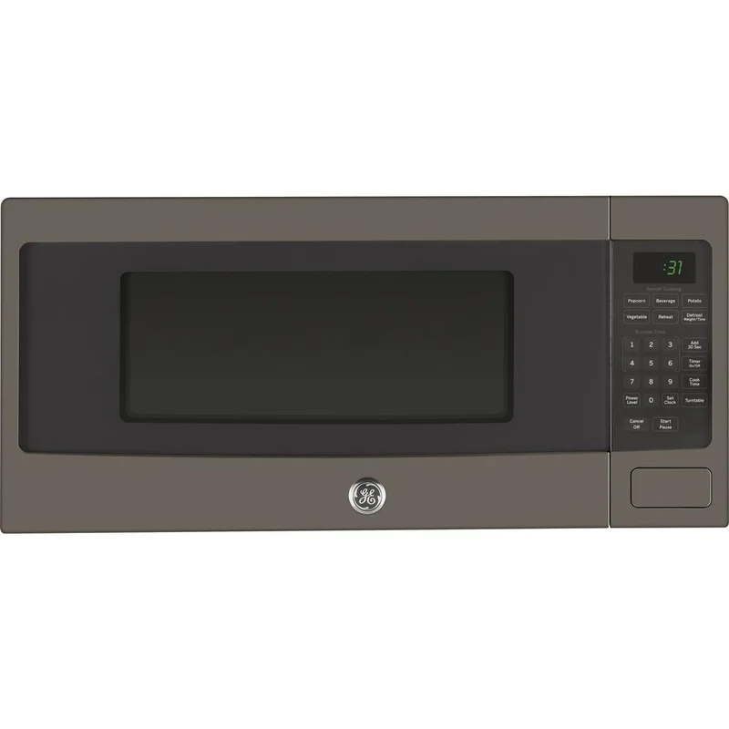 GE Profile - 1.1 cu. Ft Counter top Microwave in Grey - PEM10SLFC Grey