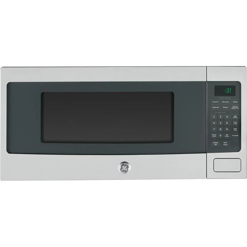 GE Profile - 1.1 cu. Ft Counter top Microwave in Stainless - PEM10SFC Stainless