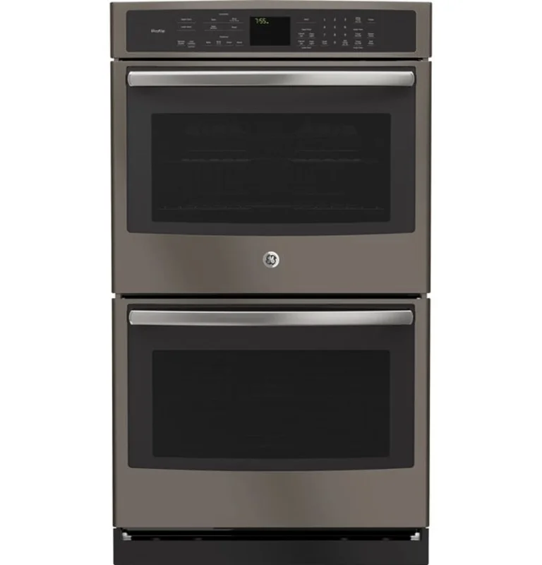 GE Profile - 10 cu. ft Double Wall Oven in Grey - PT7550EHES Grey