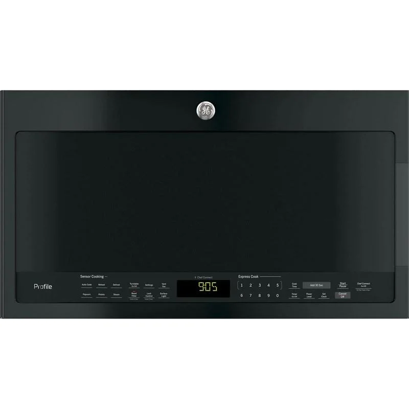 GE Profile - 2.1 cu. Ft Over the range Microwave in Black - PVM2188DSMC Black