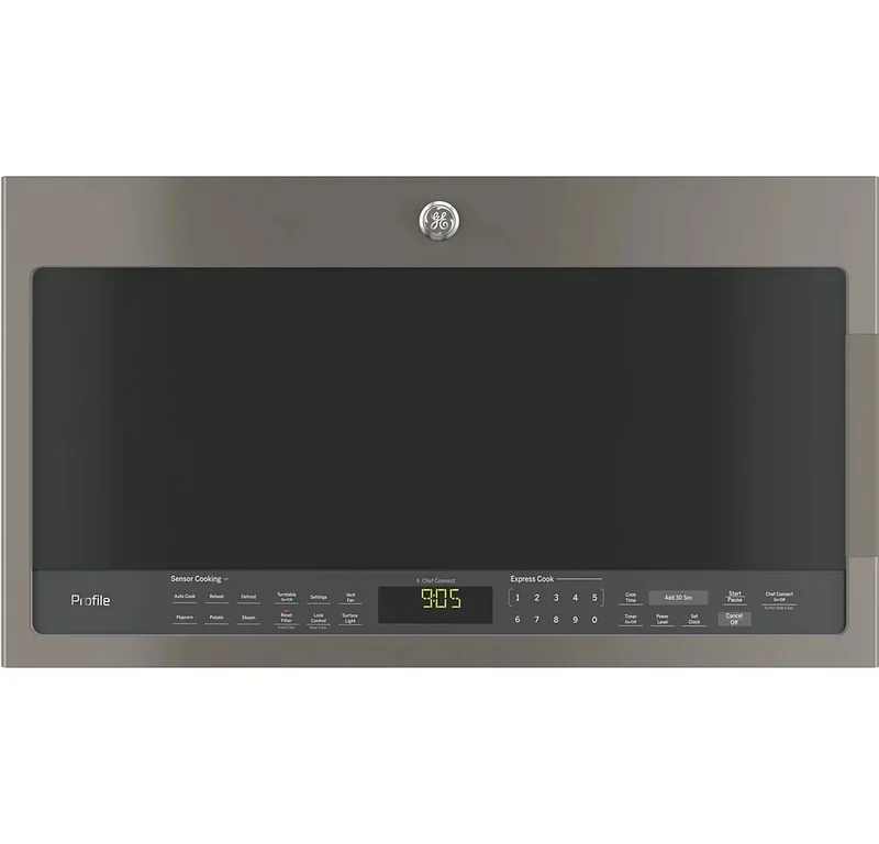 GE Profile - 2.1 cu. Ft Over the range Microwave in Grey - PVM2188SLJC Grey