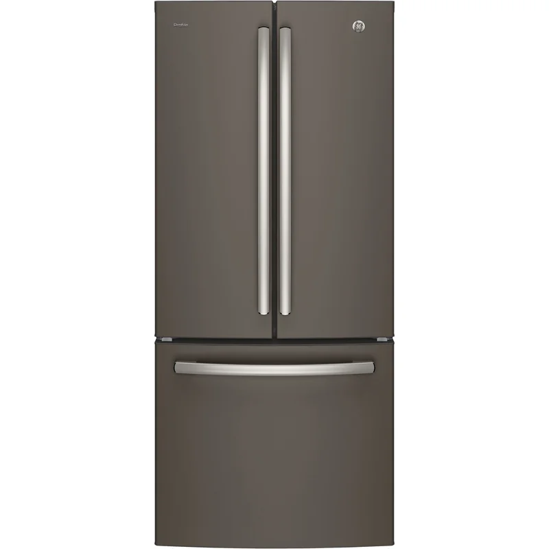 GE Profile - 29.75 Inch 20.8 cu. ft French Door Refrigerator in Grey - PNE21NMLKES None