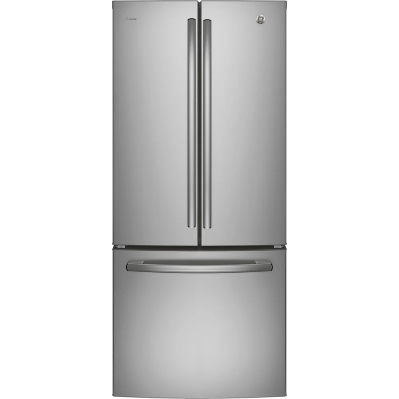 GE Profile - 29.75 Inch 20.8 cu. ft French Door Refrigerator in Stainless - PNE21NYRKFS Stainless
