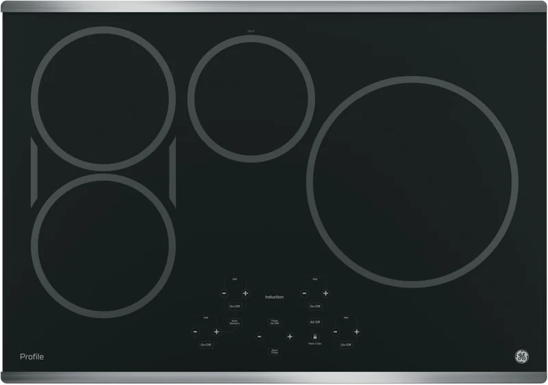 GE Profile - 29.75 inch wide Induction Cooktop in Stainless - PHP9030SJSS Stainless