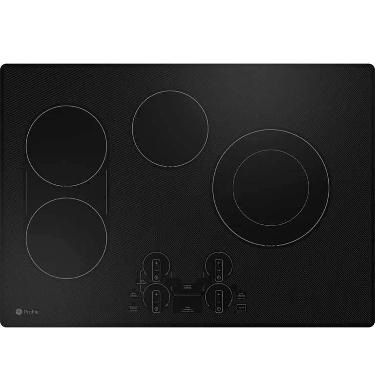 GE Profile - 29.8 Inch Electric Cooktop in Black - PEP7030DTBB Black