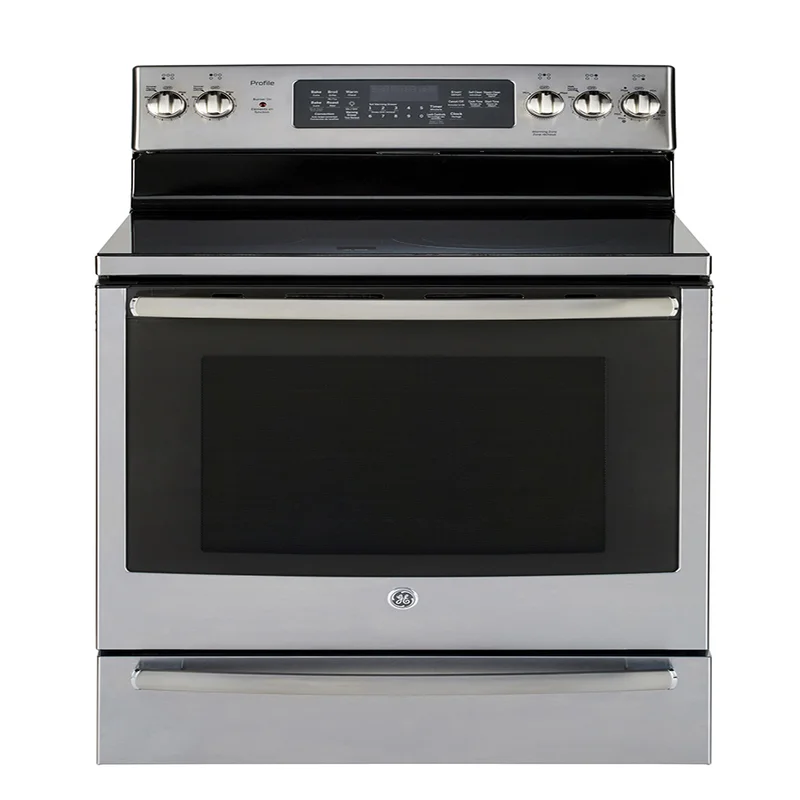 GE Profile - 29.92 Inch 6.2 cu. ft Electric Range in Stainless - PCB940YKFS Stainless