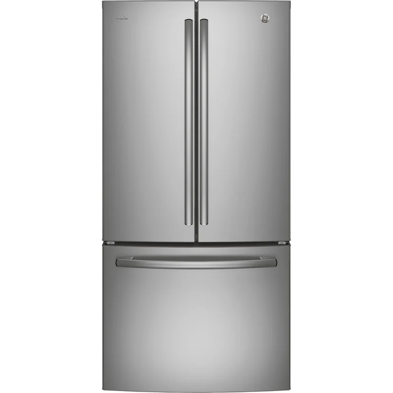 GE Profile - 32.75 Inch 24.5 cu. ft French Door Refrigerator in Stainless - PNE25NSLKSS Stainless