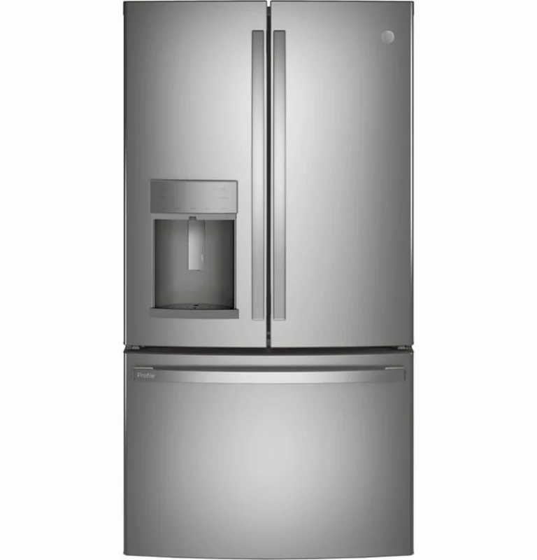 GE Profile - 35.8 Inch 22.1 cu. ft French Door Refrigerator in Stainless - PYD22KYNFS Stainless