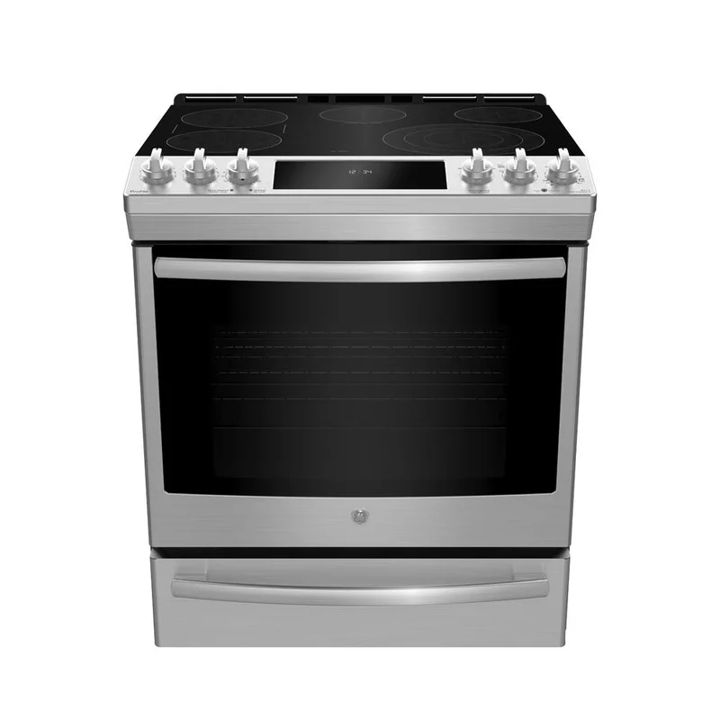 GE Profile - 5.3 cu. ft  Electric Range in Stainless - PCS940YMFS Stainless