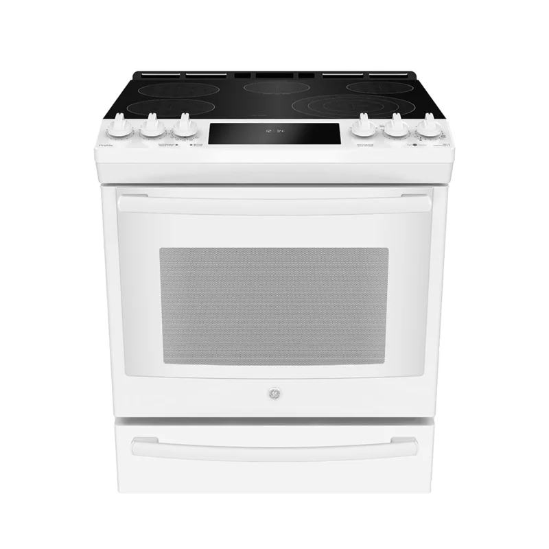 GE Profile - 5.3 cu. ft  Electric Range in White - PCS940DMWW White