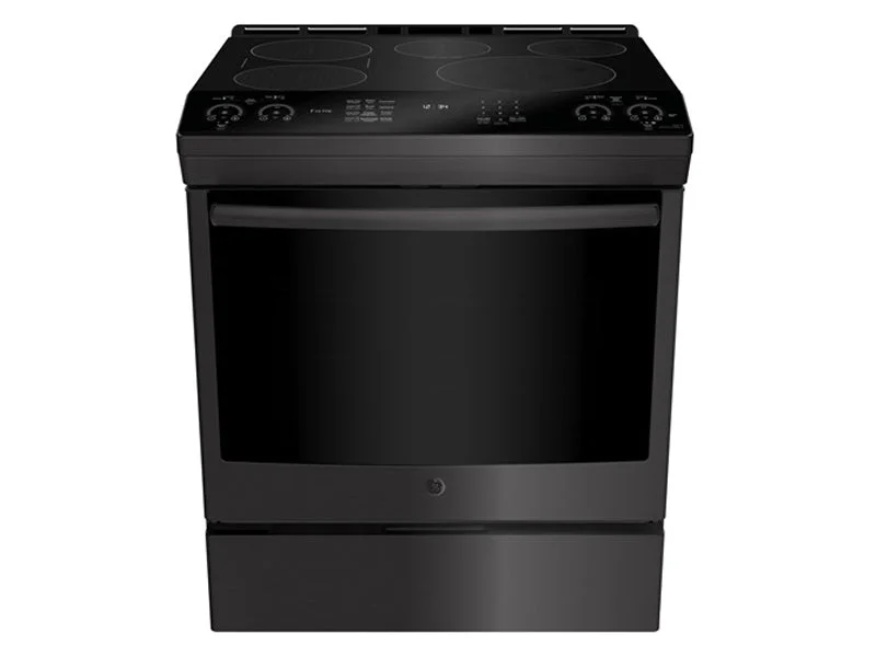 GE Profile - 5.3 cu. ft  Induction Range in Black Stainless - PCHS920BTMS Black Stainless